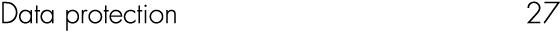 Data protection 27