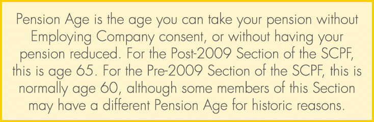 Pension Age is the age you can take your pension without Employing Company consent, or without having your pension re...